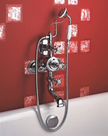 Bateria wannowa ścienna Royale 34.04 z termostatem producent Herbeau Francja