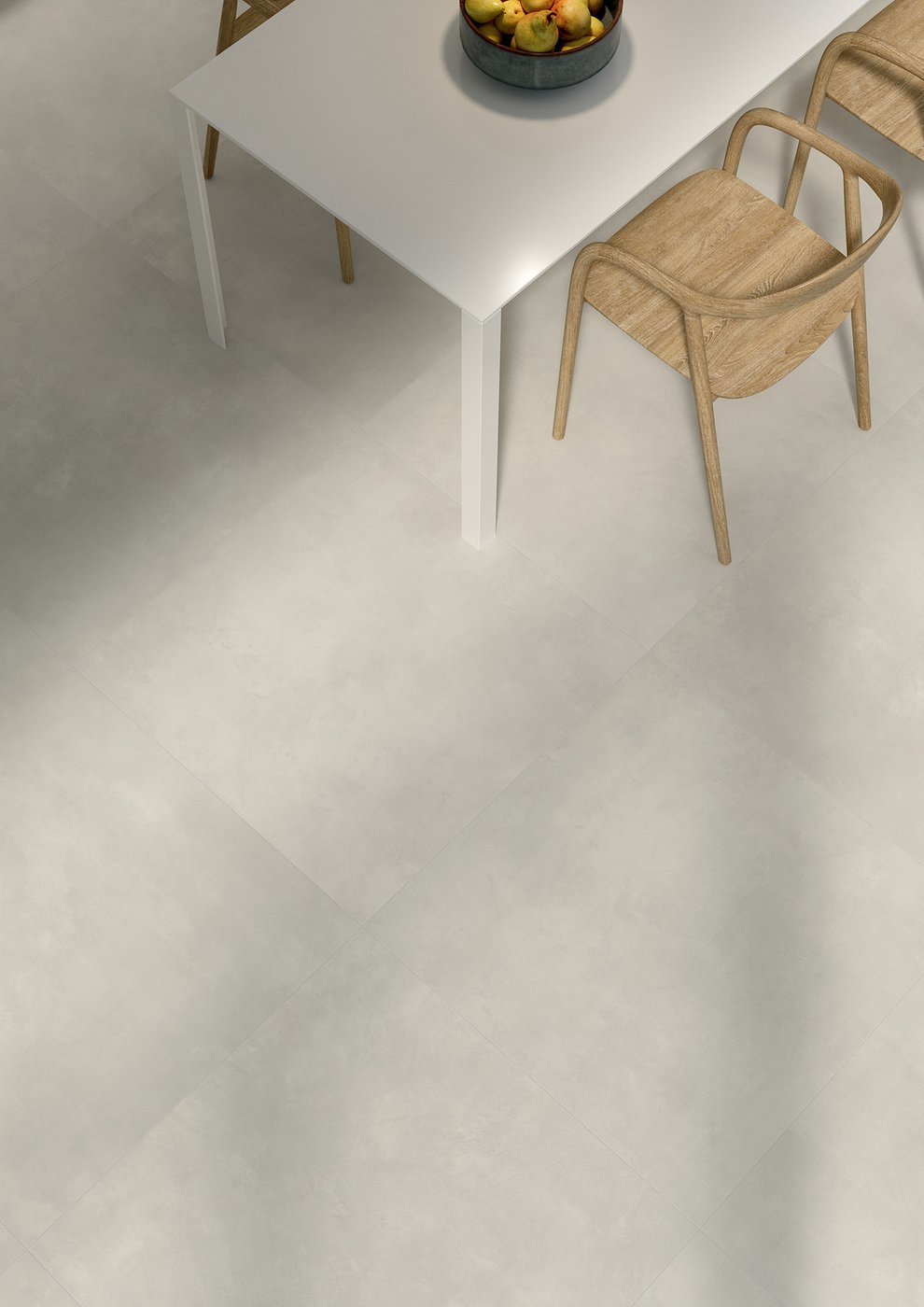 elegancka biała podłoga w kuchni Marca Corona Multiforme Calce